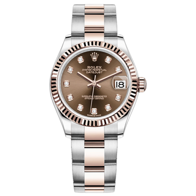 Rolex Datejust Chocolate Diamond Fluted Dial 31mm 278271