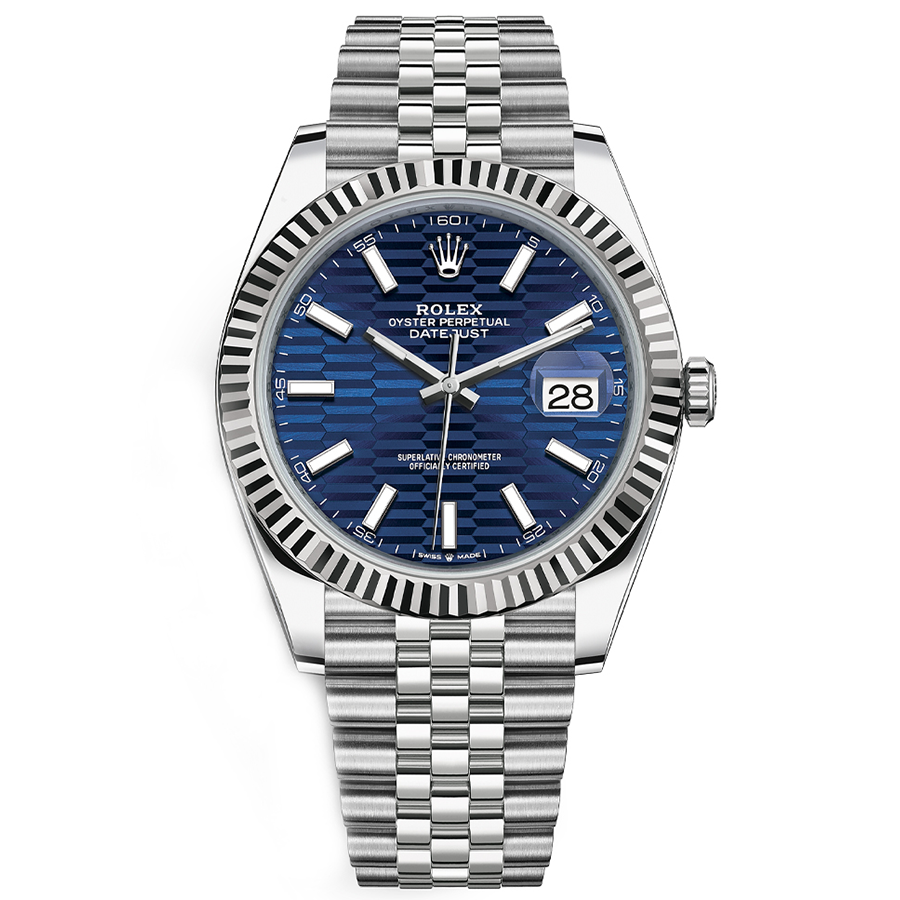 RolexDatejustIIBlueFlutedMotif