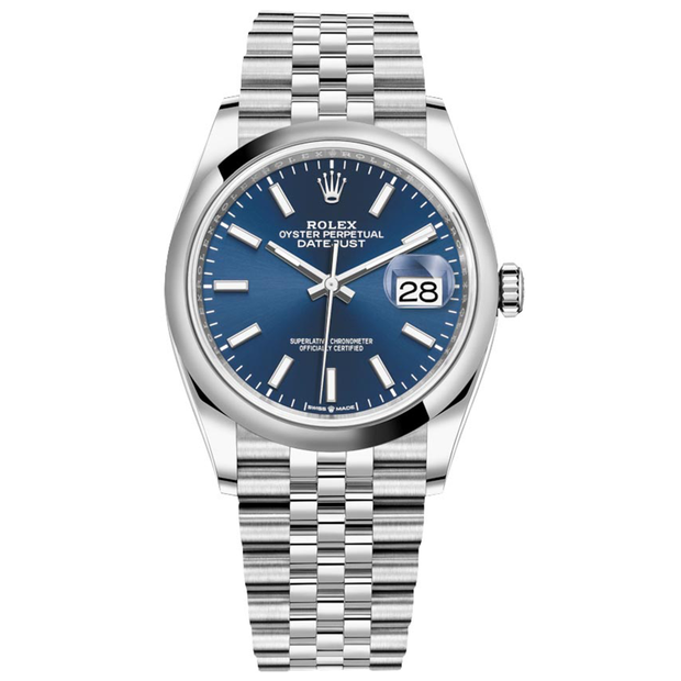Rolex Datejust II Bright Blue Domed Dial 36mm 126200