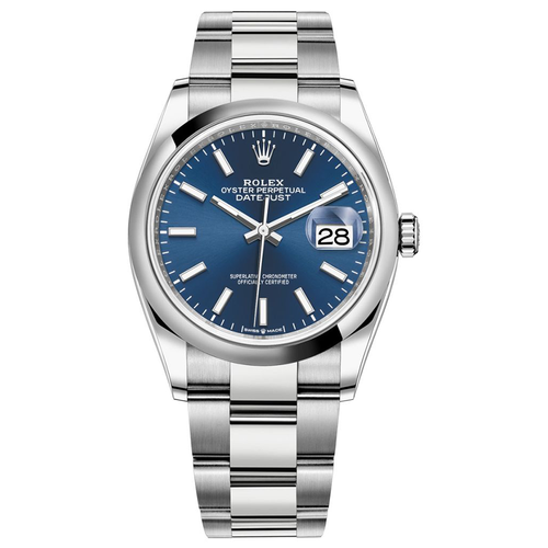 Rolex Datejust II Bright Blue Domed Dial 36mm 126200