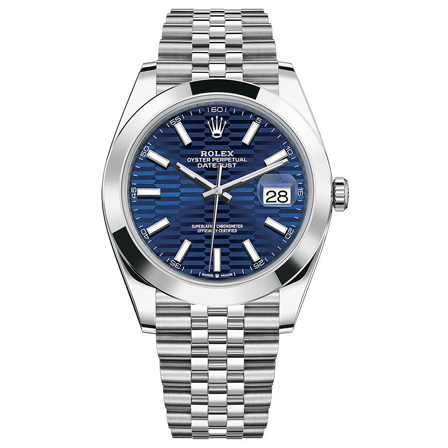 Rolex datejust oyster 2024 perpetual blue dial