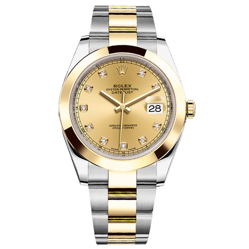 Rolex Datejust II Champagne Diamond Dial 41mm 126303