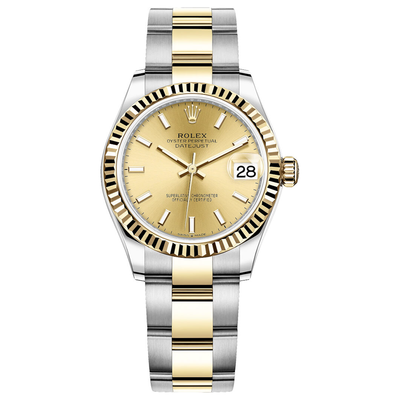 Rolex Datejust Champagne Dial Fluted Bezel 31mm 278273