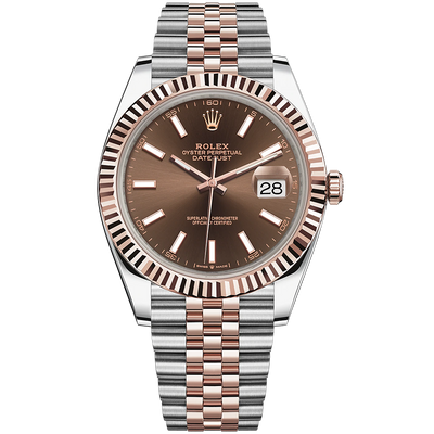 Rolex Datejust II Chocolate Fluted Dial 41mm 126331