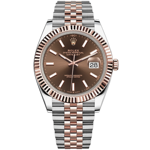 Rolex Datejust II Chocolate Fluted Dial 41mm 126331
