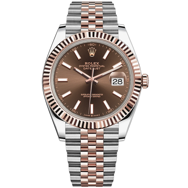 Rolex Datejust II Chocolate Fluted Dial 41mm 126331