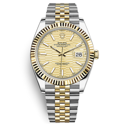 Rolex Datejust II Golden, Fluted Motif Fluted Dial 41mm 126333