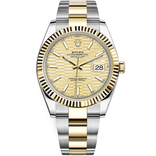 Rolex Datejust II Golden, Fluted Motif Fluted Dial 41mm 126333