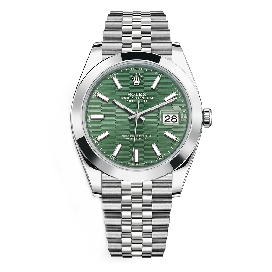 トミルユーグ Rolex Datejust II Mint Green Fluted Dial Watch | 126300 | FCT