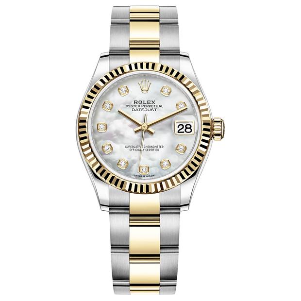 Rolex Datejust II Mother Of Pearl Diamond Fluted Dial 31mm 278273