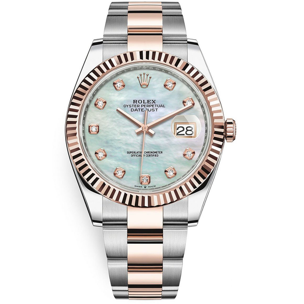 Rolex Datejust II Mother Of Pearl Fluted Dial 41mm 126331