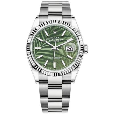 Green sales faced rolex