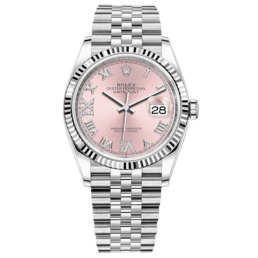 Rolex discount pink face