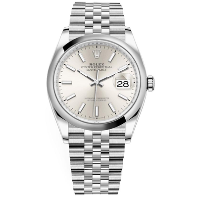 Rolex Datejust II Silver Domed Dial 36mm 126200