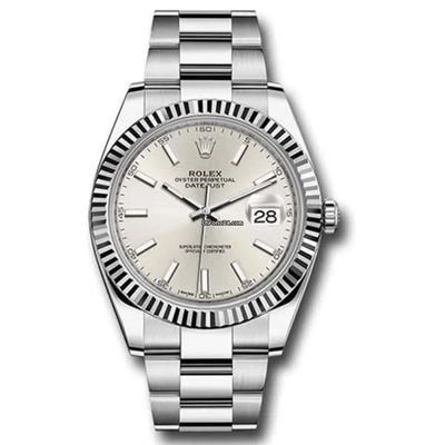 Rolex Datejust II Silver Fluted Dial 41mm 126334