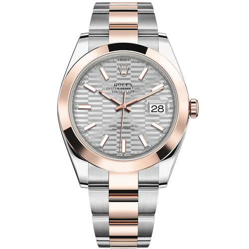 Rolex Datejust II Silver, Fluted Motif Dial 41mm 126301