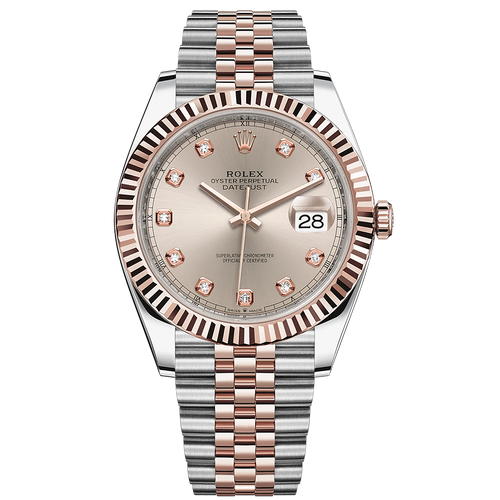 Rolex Datejust II Sundust Diamond Fluted Dial 41mm 126331