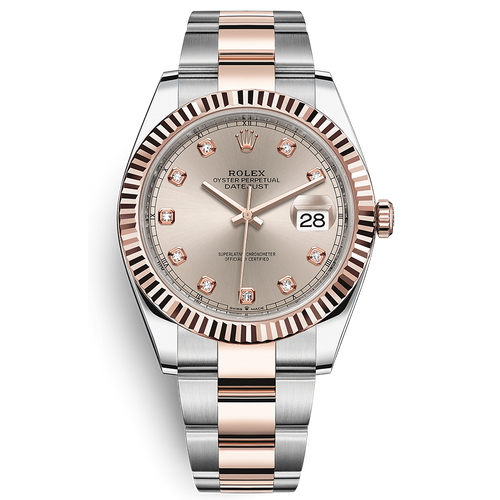 Rolex Datejust II Sundust Diamond Fluted Dial 41mm 126331