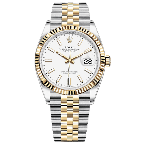 Rolex Datejust White Dial Fluted Bezel | 36mm | 126233 | FCT