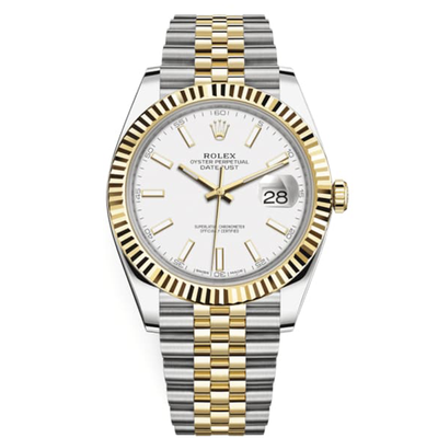 Rolex Datejust II White Fluted Dial 41mm 126333