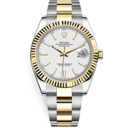 Rolex Datejust II White Fluted Dial 41mm 126333