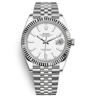 Rolex Datejust II White Fluted Dial 41mm 126334
