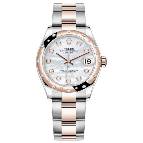 Rolex Datejust Mother Of Pearl Diamond Dial Diamond-Set Bezel 31mm 278341RBR