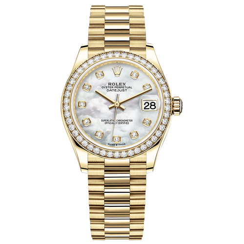 Rolex Datejust Mother Of Pearl Diamond Dial Diamond Bezel 31mm 278288RBR