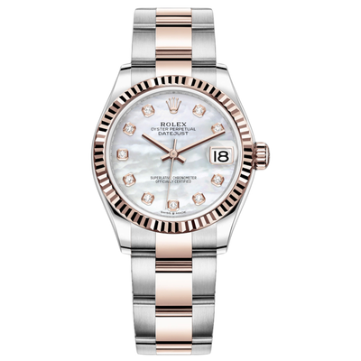 Rolex Datejust Mother Of Pearl Diamond Fluted Dial 31mm 278271