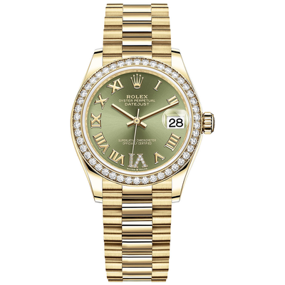 Green face womens sales rolex