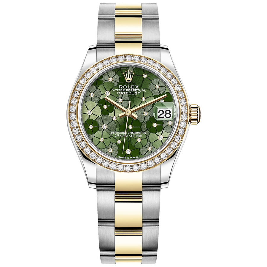 RolexDatejustOliveGreenFloralM