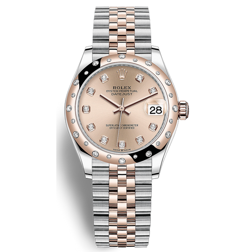 Rolex Datejust Rose Diamond Dial Diamond-Set Bezel 31mm 278341RBR