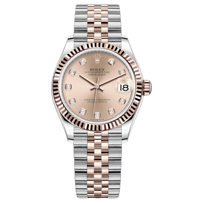 Rolex Datejust Rose Diamond Fluted Dial 31mm 278271