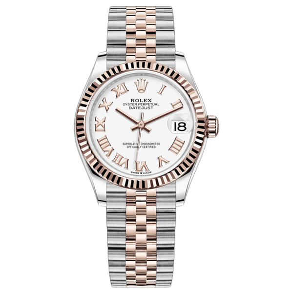 アンティークROLEX OYSTER PERPETUAL DATEJUST Rolex Datejust White Dial Watch 78271 | First Class Timepieces