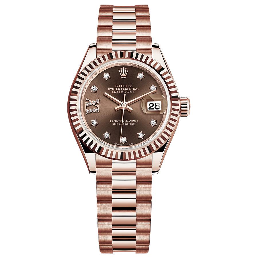 Rolex Lady-Datejust Chocolate Diamond Star Dial 279175 | FCT