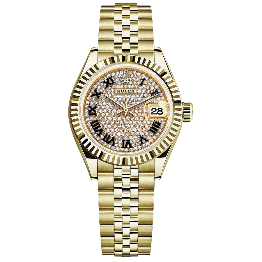 Rolex Lady Lady Datejust Diamond Paved Rolex Lady Datejust 279178