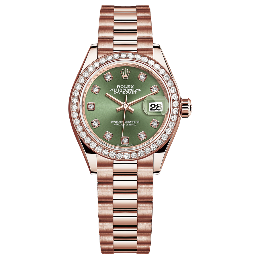 Green face 2024 womens rolex