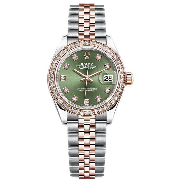 Green 2025 diamond rolex