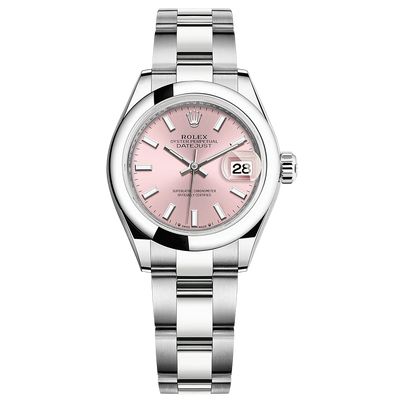 Rolex Lady-Datejust Pink Dial Domed Bezel 28mm 279160