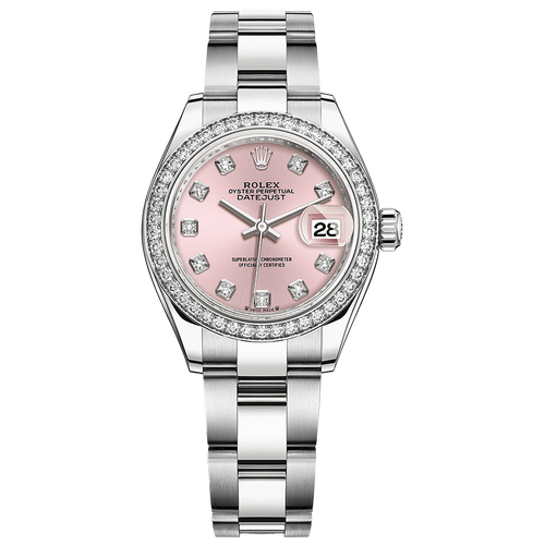 Rolex Lady-Datejust Pink Diamond Dial Diamond Bezel 28mm 279384RBR