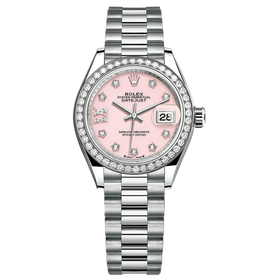Rolex Lady-Datejust Pink Diamond Dial Diamond Bezel 28mm 279139RBR