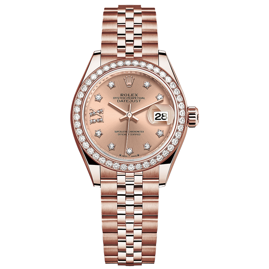 ローズページ Rolex Lady-Datejust 28mm Rose Diamond Star Dial 279135RBR