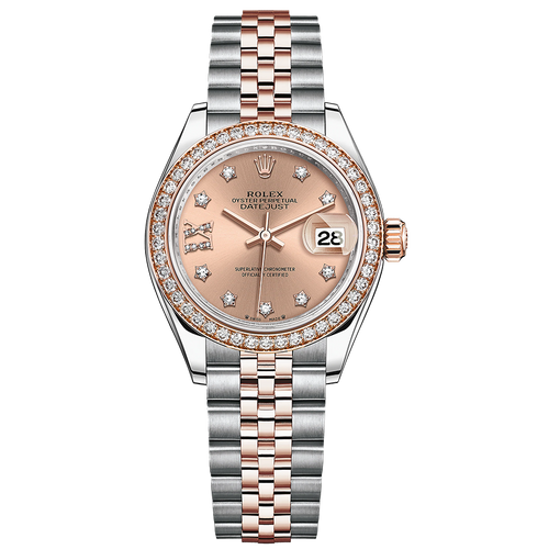 Rolex Lady-Datejust Rose Diamond Star Dial Diamond Bezel 28mm 279381RBR