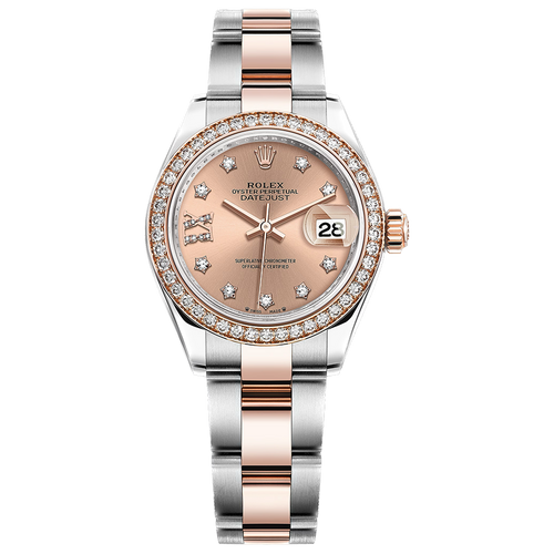 Rolex Lady-Datejust Rose Diamond Star Dial Diamond Bezel 28mm 279381RBR