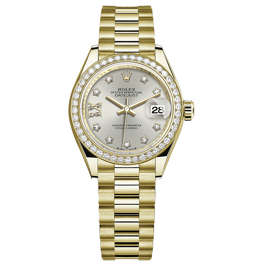 Rolex Lady-Datejust Silver Diamond Star Dial | 279138RBR | FCT