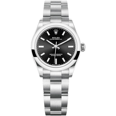 Rolex Oyster Perpetual Black Dial Domed Bezel 31mm 277200