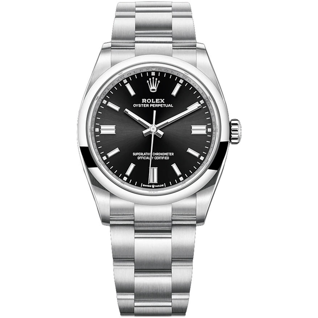 Rolex Oyster Perpetual Black Dial Domed Bezel 36mm 126000