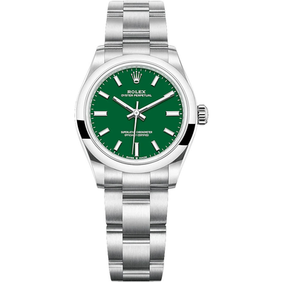 Rolex Oyster Perpetual Green Dial Domed Bezel 31mm 277200