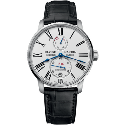 Ulysse Nardin Marine Torpilleur 42mm 1183-310/40 White Lacquered Dial