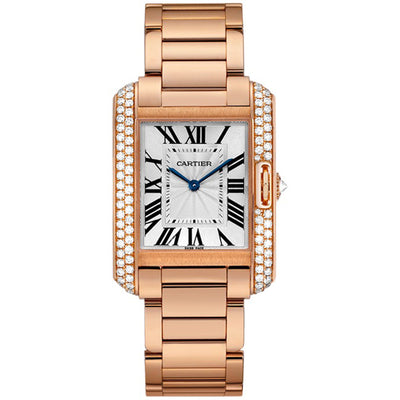 Cartier Tank Anglaise 34mm WT100027 Silver Dial